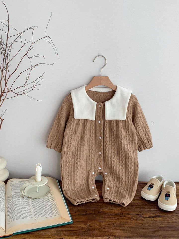 Reve Kid - Korean Baby Fashion - #babyoninstagram - Twist Bear Bodysuit - 2