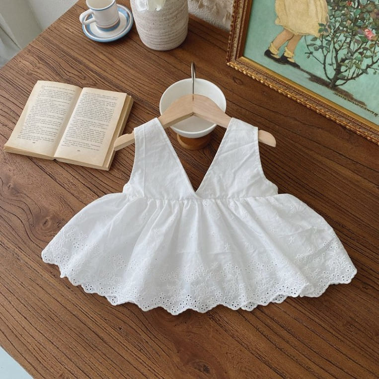 Reve Kid - Korean Baby Fashion - #babyootd - Bustier One-piece Set - 3