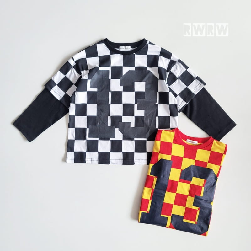 Riwoo Riwoo - Korean Junior Fashion - #fashionkids - 13 Check Layered Tee - 5