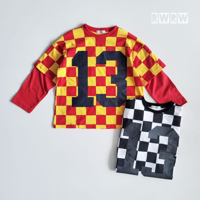 Riwoo Riwoo - Korean Junior Fashion - #kidsshorts - 13 Check Layered Tee - 6