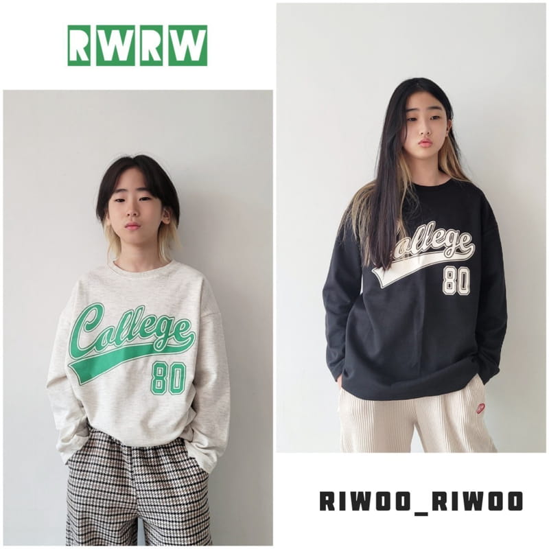 Riwoo Riwoo - Korean Junior Fashion - #minifashionista - College Tee - 8