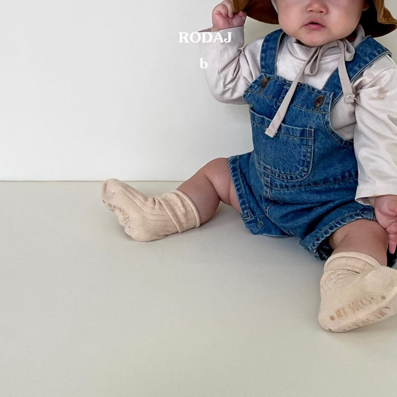 Roda J - Korean Baby Fashion - #babyoninstagram - Keep Denim Bodysuit Bebe  - 6