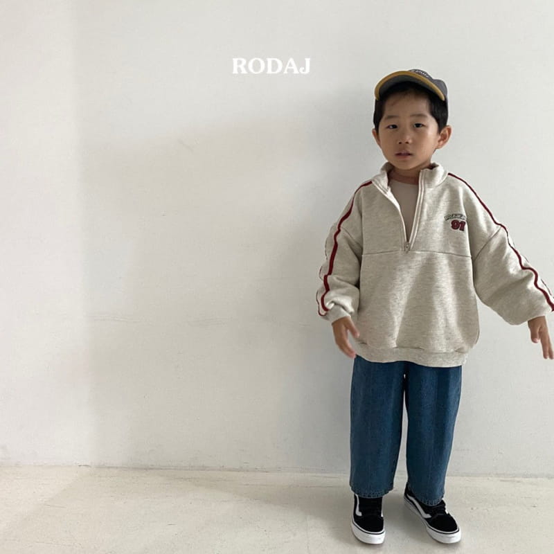 Roda J - Korean Children Fashion - #childrensboutique - Retro Half Zip-up - 4