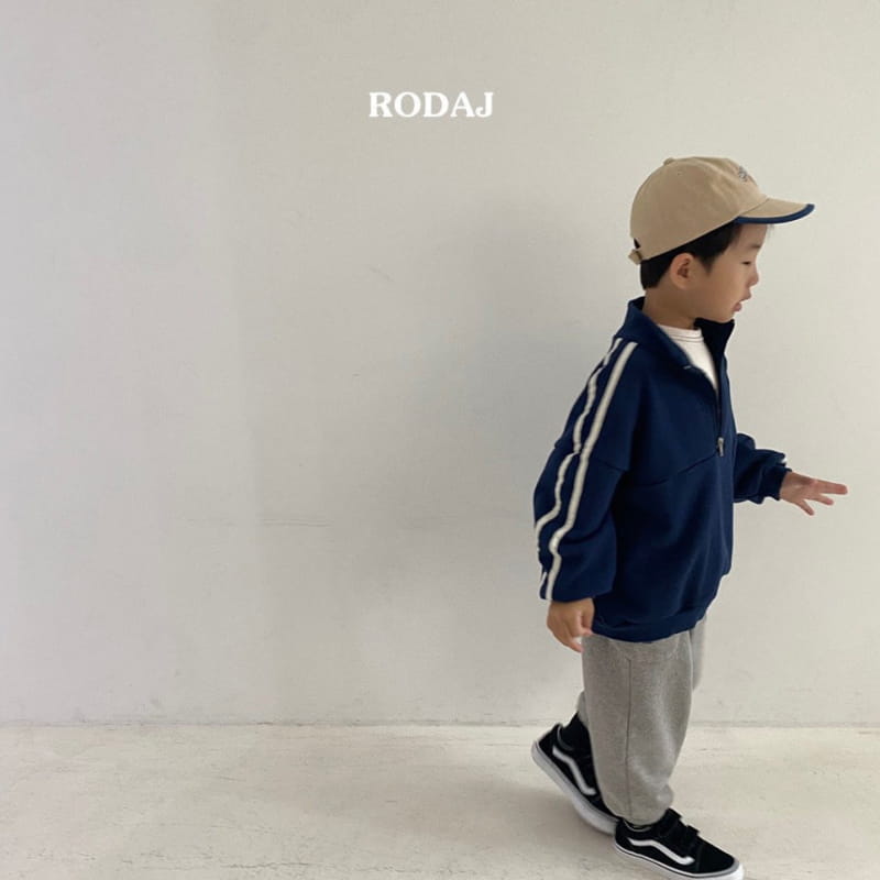 Roda J - Korean Children Fashion - #kidsshorts - Retro Half Zip-up - 7