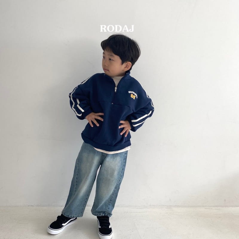 Roda J - Korean Children Fashion - #kidsstore - Retro Half Zip-up - 8