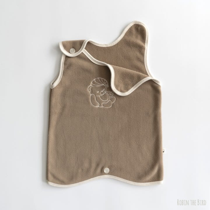 Saerobin - Korean Baby Fashion - #babyboutiqueclothing - Fleece Bear Sleep Vest - 3