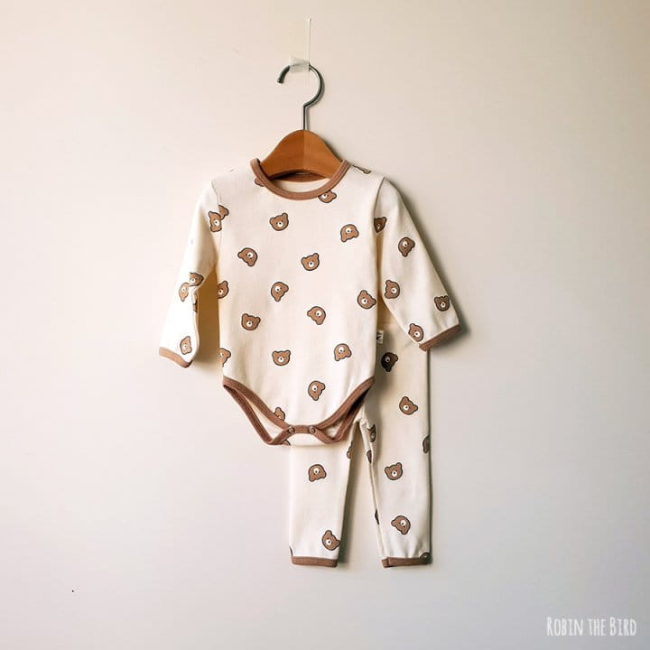 Saerobin - Korean Baby Fashion - #babyfever - Bebe Candy Bear Bodysuit - 2