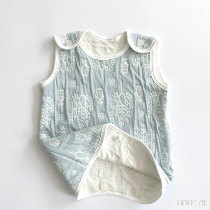 Saerobin - Korean Baby Fashion - #babyoutfit - Jacquard Sleep Vest - 3