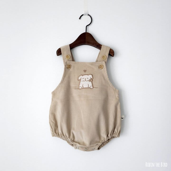 Saerobin - Korean Baby Fashion - #babyoutfit - Puppy Dungarees Bodysuit