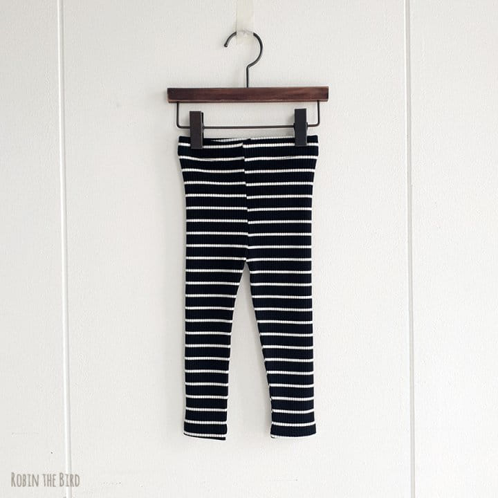 Saerobin - Korean Children Fashion - #fashionkids - Stripes Rib Leggings - 4