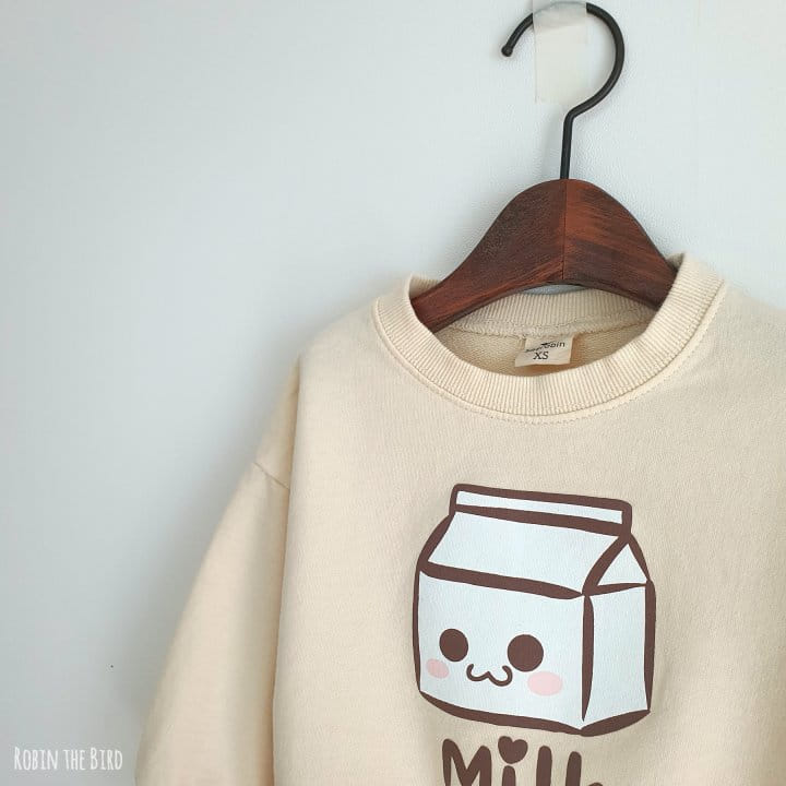 Saerobin - Korean Children Fashion - #kidsshorts - Milk Sweatshirt Set - 4