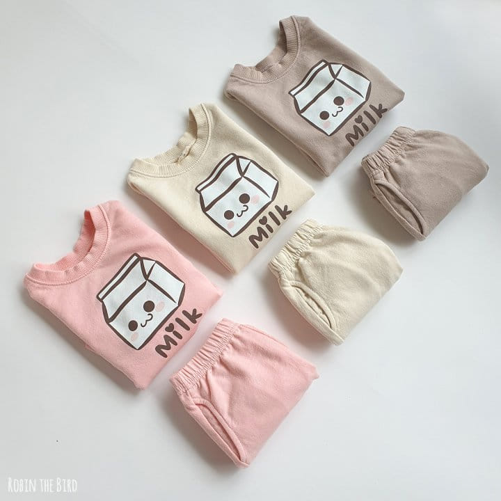 Saerobin - Korean Children Fashion - #magicofchildhood - Milk Sweatshirt Set - 8