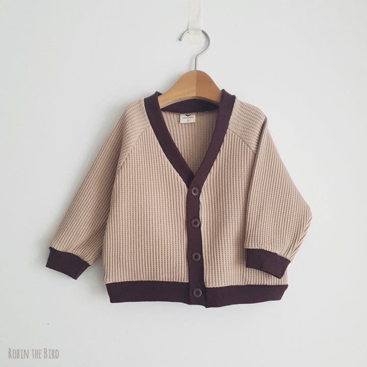 Saerobin - Korean Children Fashion - #minifashionista - Waffle Cardigan - 3