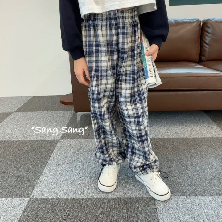 Sang Sang - Korean Children Fashion - #childofig - Check Pants - 8