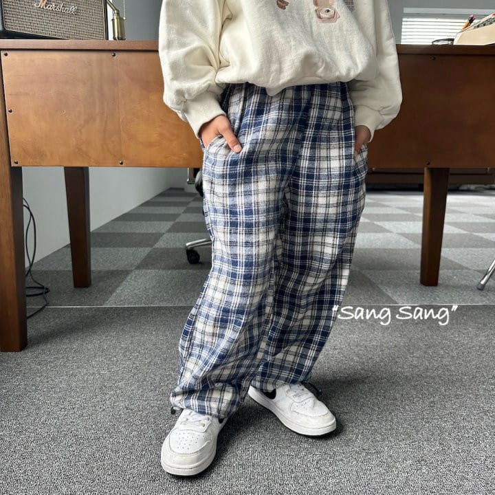 Sang Sang - Korean Children Fashion - #discoveringself - Check Pants - 11