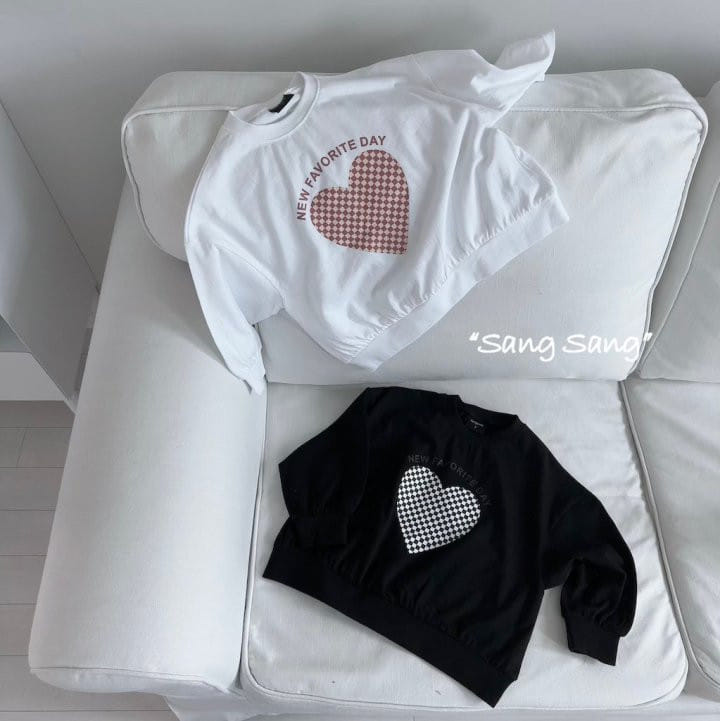 Sang Sang - Korean Children Fashion - #fashionkids - Heart Sweatshirt