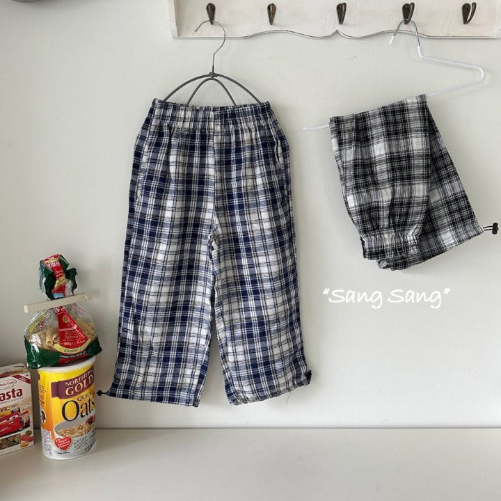 Sang Sang - Korean Children Fashion - #littlefashionista - Check Pants