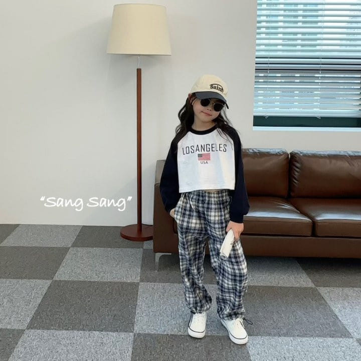 Sang Sang - Korean Children Fashion - #stylishchildhood - Check Pants - 7