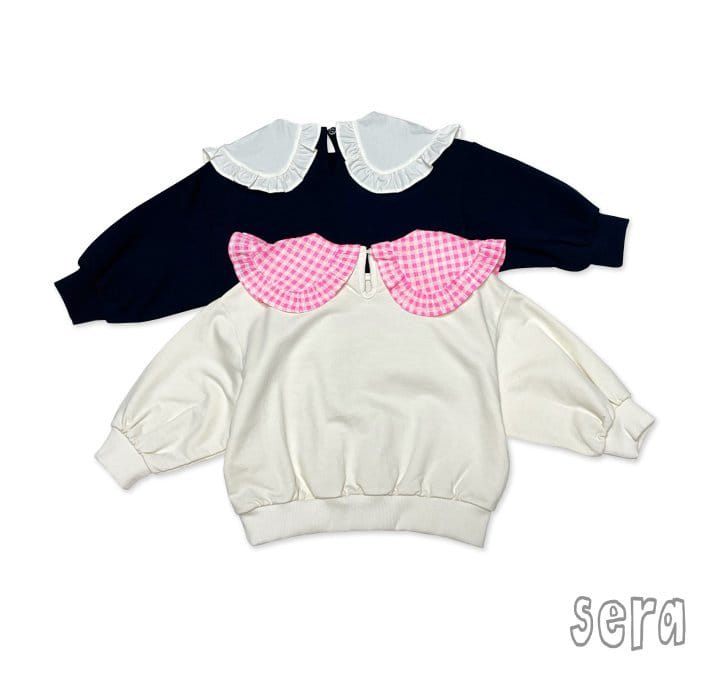 Sera - Korean Children Fashion - #Kfashion4kids - Frill Collar Ribbon Sweatshirt - 11