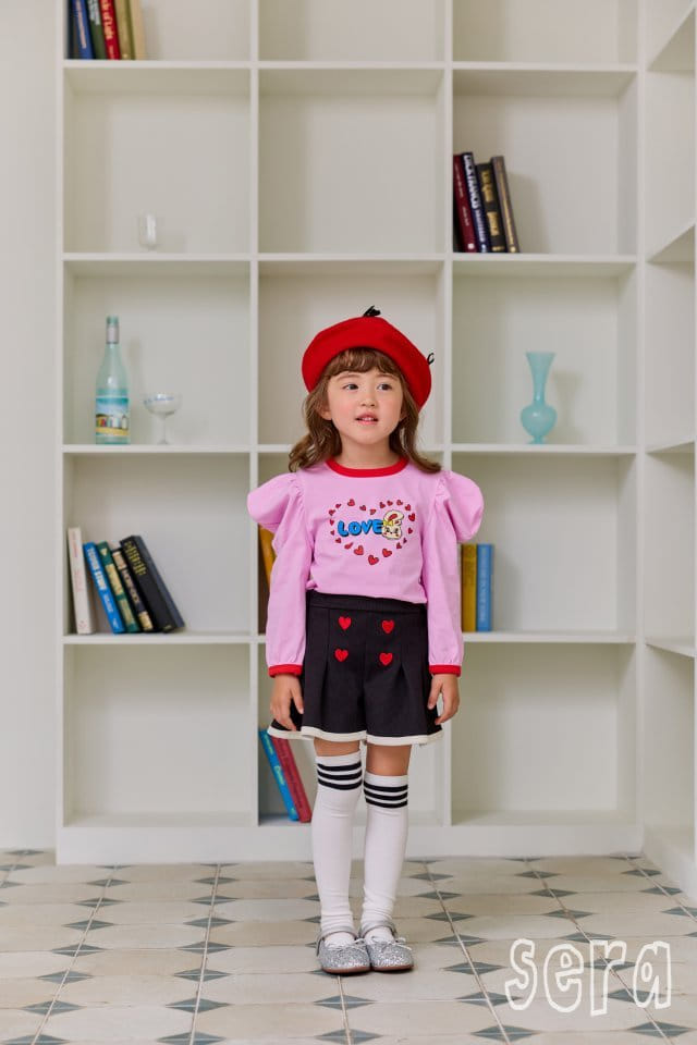 Sera - Korean Children Fashion - #childofig - Heart Wrinkle Skirt pants - 10