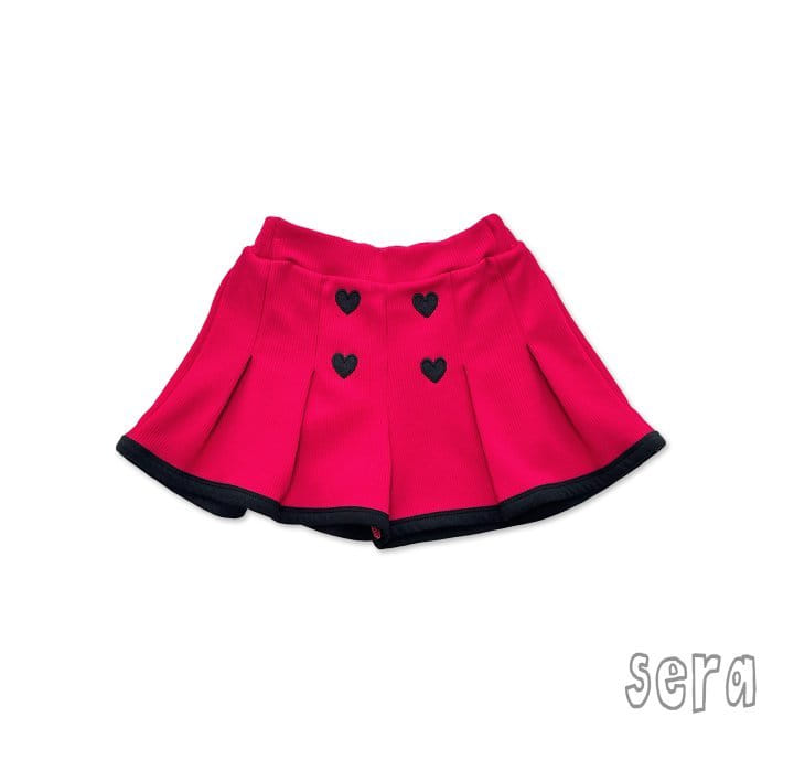 Sera - Korean Children Fashion - #childrensboutique - Heart Wrinkle Skirt pants - 11