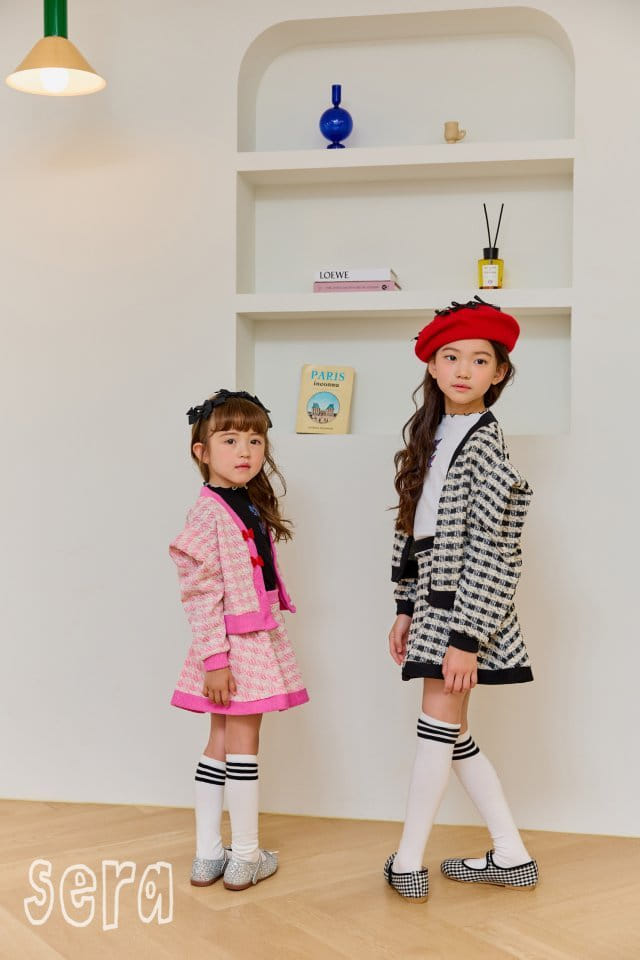 Sera - Korean Children Fashion - #childrensboutique - Ribbon Check Cardigan - 8