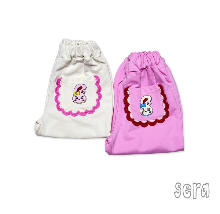 Sera - Korean Children Fashion - #designkidswear - Lace Pockett Rabbit Pants - 11