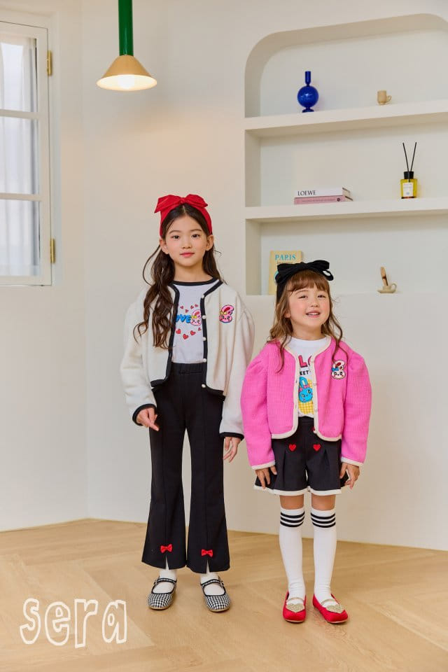 Sera - Korean Children Fashion - #designkidswear - Rabbit Embroidery Cardigan - 10