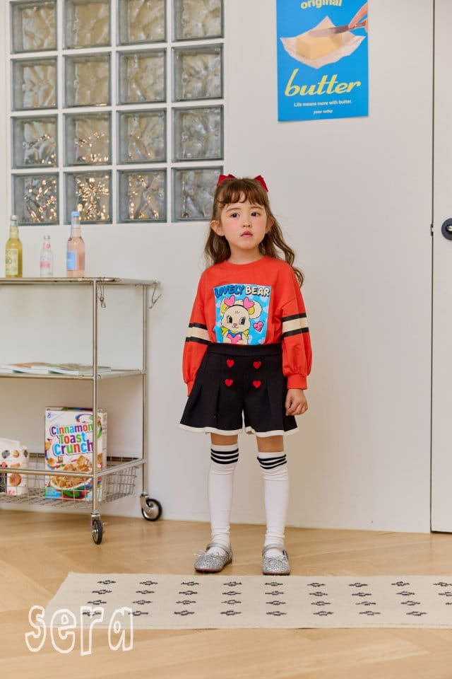 Sera - Korean Children Fashion - #kidzfashiontrend - Bear Sleeves Point Sweatshirt - 9