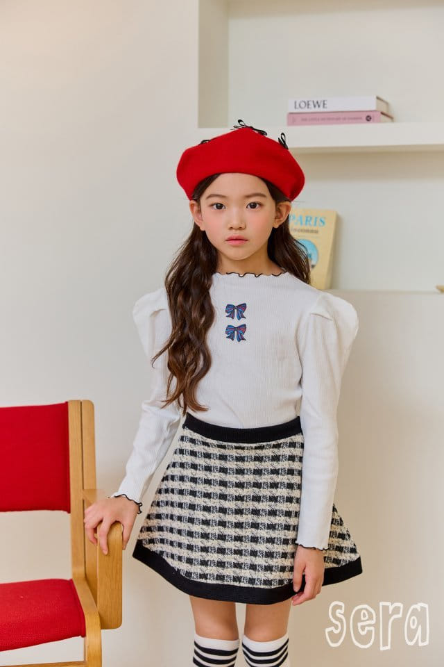 Sera - Korean Children Fashion - #kidzfashiontrend - Check Plare Skirt - 2