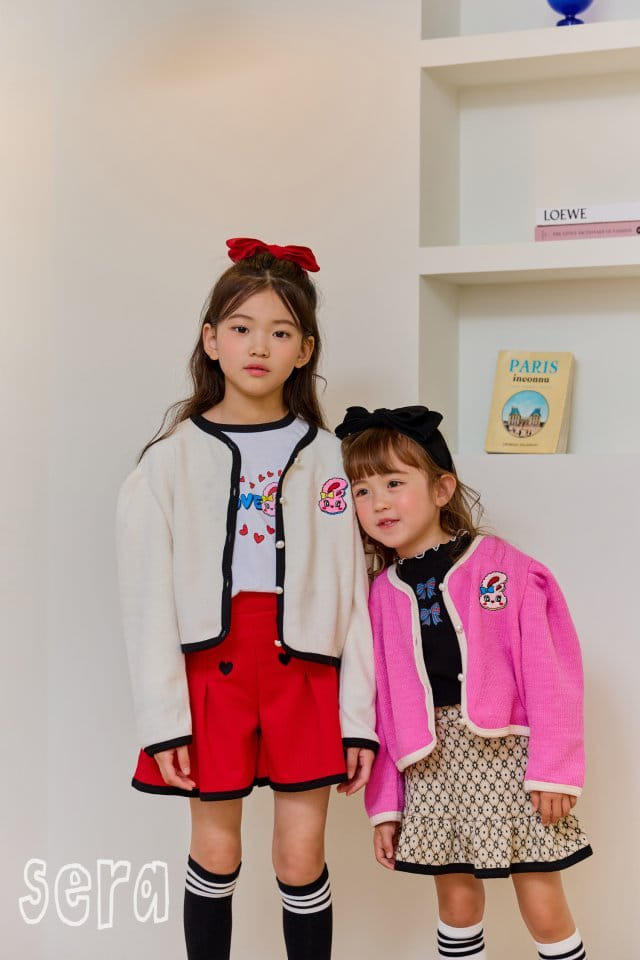 Sera - Korean Children Fashion - #kidzfashiontrend - Rabbit Embroidery Cardigan