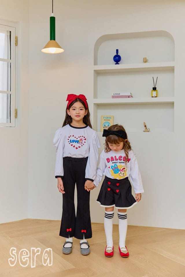 Sera - Korean Children Fashion - #littlefashionista - Red Ribbon Pants - 6