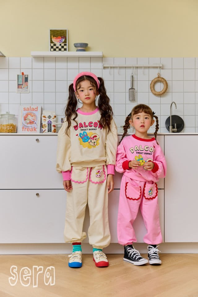 Sera - Korean Children Fashion - #littlefashionista - Rabbit Check Sweatshirrt