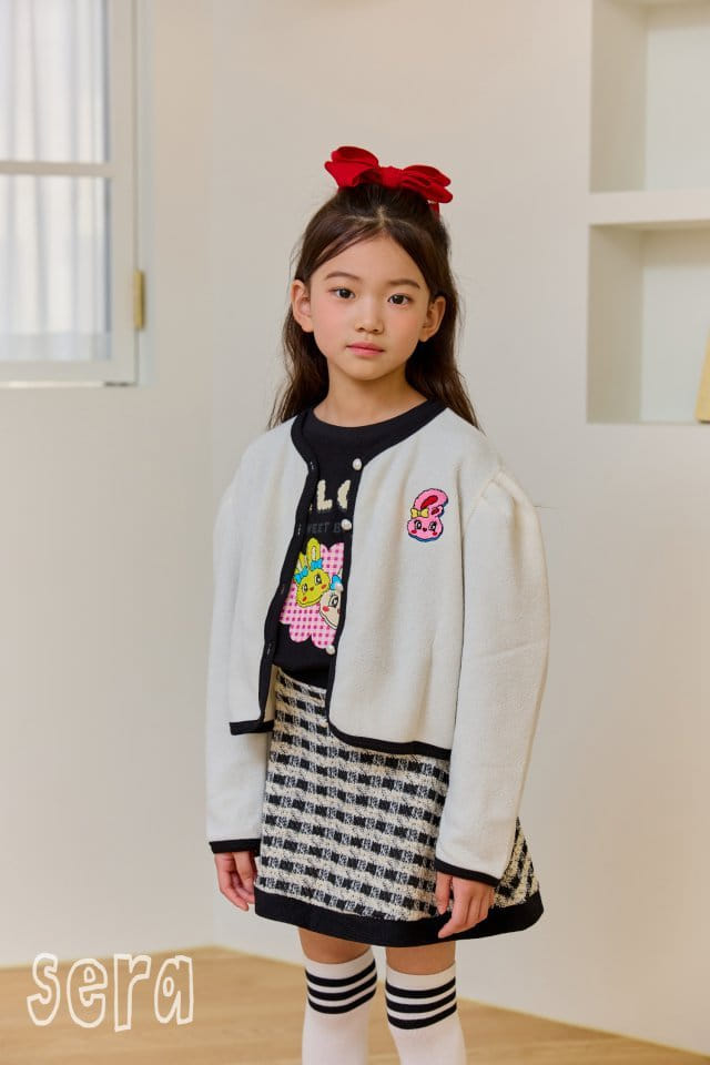 Sera - Korean Children Fashion - #littlefashionista - Rabbit Embroidery Cardigan - 3