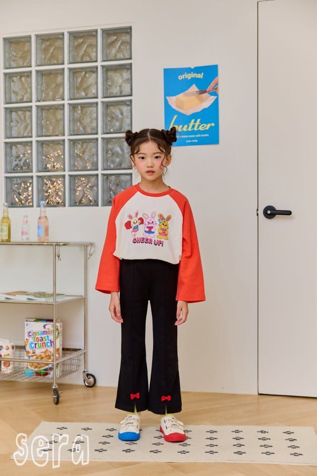 Sera - Korean Children Fashion - #minifashionista - Red Ribbon Pants - 8