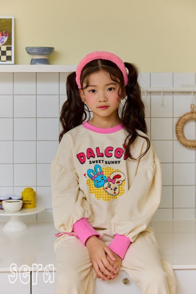 Sera - Korean Children Fashion - #minifashionista - Rabbit Check Sweatshirrt - 3