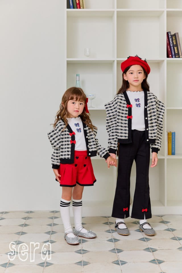 Sera - Korean Children Fashion - #magicofchildhood - Ribbon Check Cardigan - 4