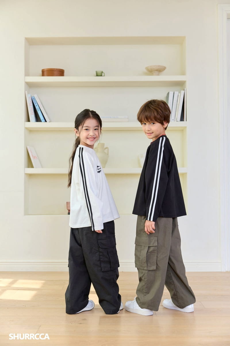 Shurrcca - Korean Children Fashion - #Kfashion4kids - Track Tee - 6