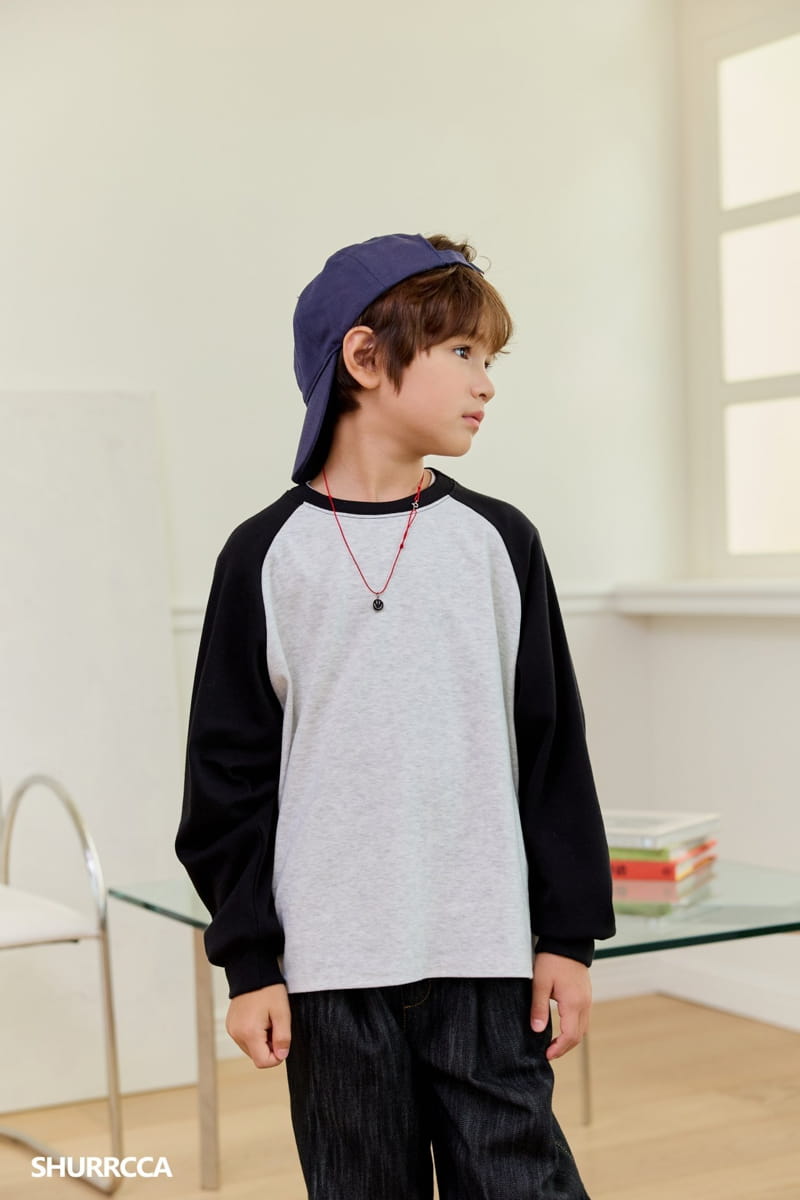 Shurrcca - Korean Children Fashion - #discoveringself - Raglan Tee - 5