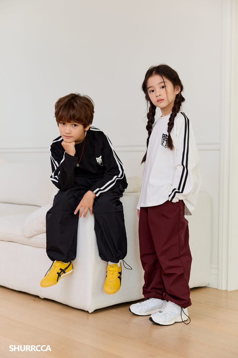 Shurrcca - Korean Children Fashion - #discoveringself - Track Tee