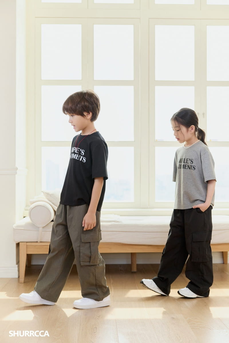 Shurrcca - Korean Children Fashion - #discoveringself - Simple Tee - 7