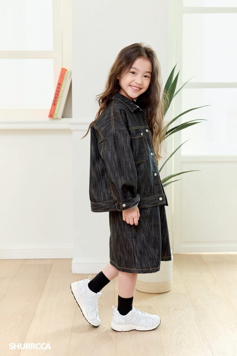 Shurrcca - Korean Children Fashion - #fashionkids - Rough Denim Skirt - 7