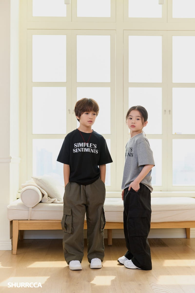 Shurrcca - Korean Children Fashion - #kidsshorts - Simple Tee - 9