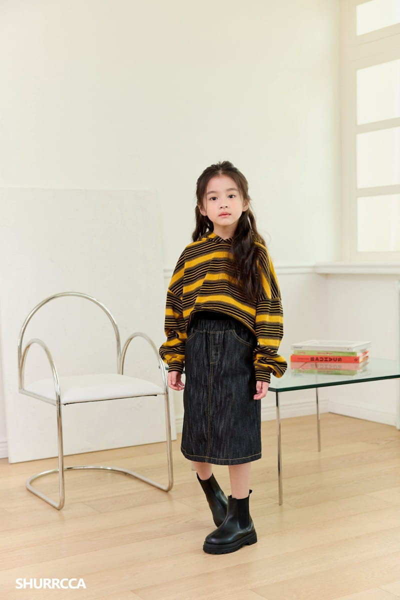 Shurrcca - Korean Children Fashion - #littlefashionista - Rough Denim Skirt - 12