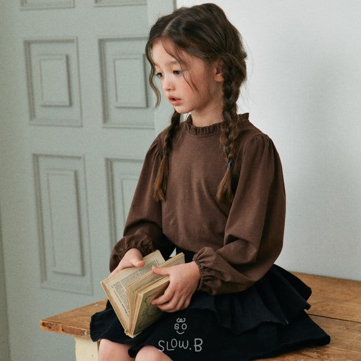 Slow B - Korean Children Fashion - #littlefashionista - Frill Tee - 7