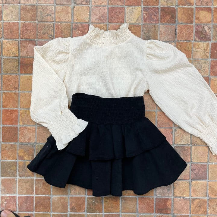 Slow B - Korean Children Fashion - #prettylittlegirls - Frill Tee - 10