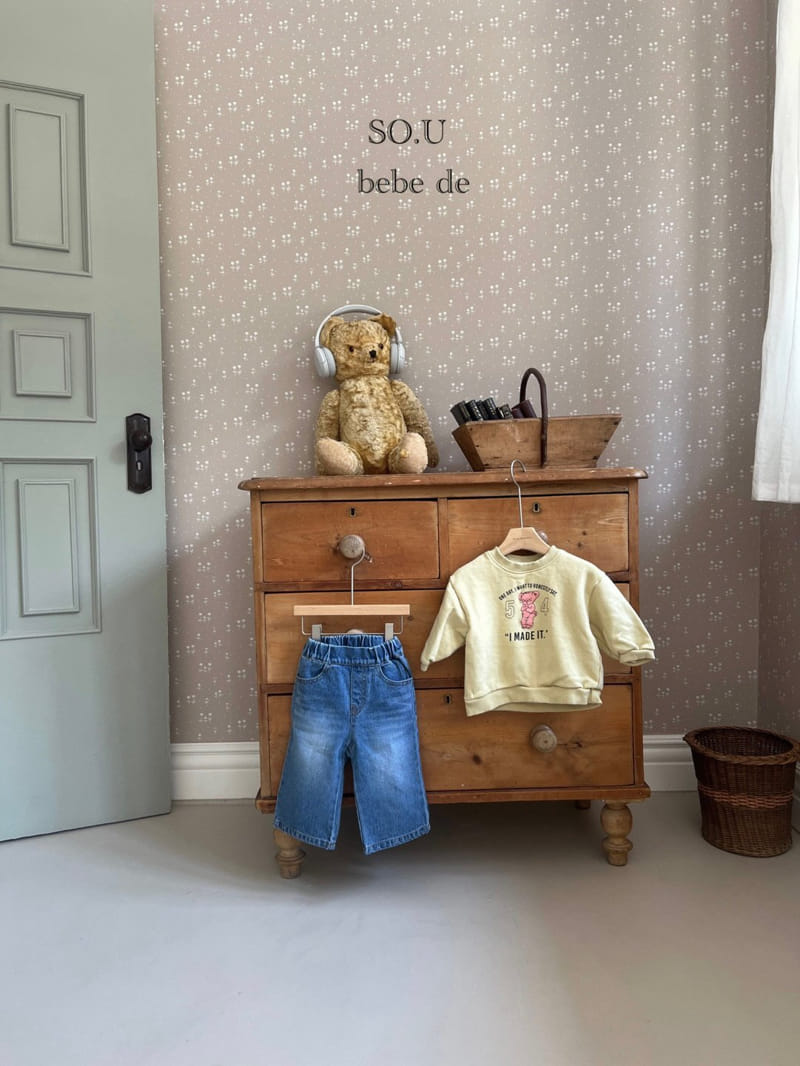 So U - Korean Baby Fashion - #babyfever - Bebe Straight Jeans - 2