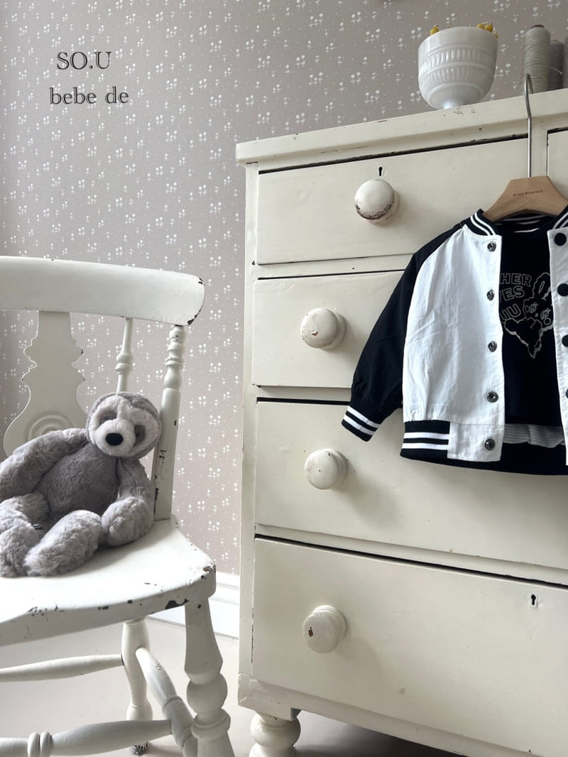 So U - Korean Baby Fashion - #babylifestyle - Bebe Baseball Jacket - 7