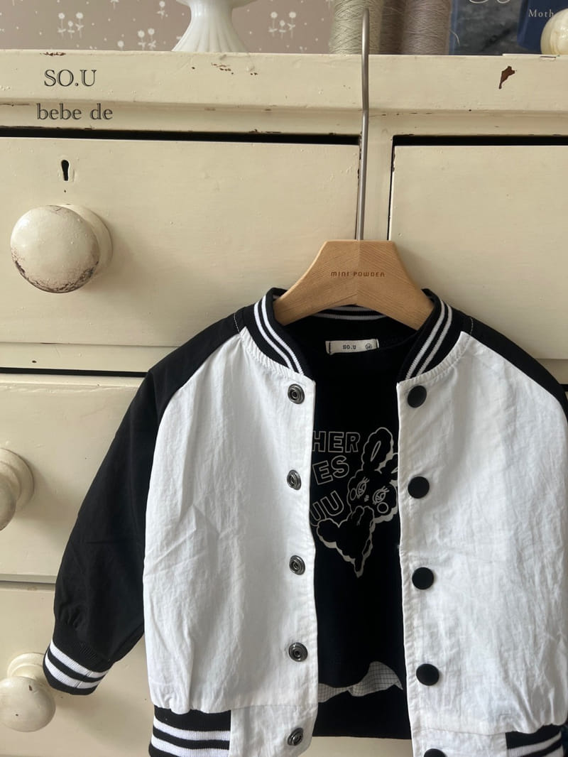 So U - Korean Baby Fashion - #babyoninstagram - Bebe Baseball Jacket - 8