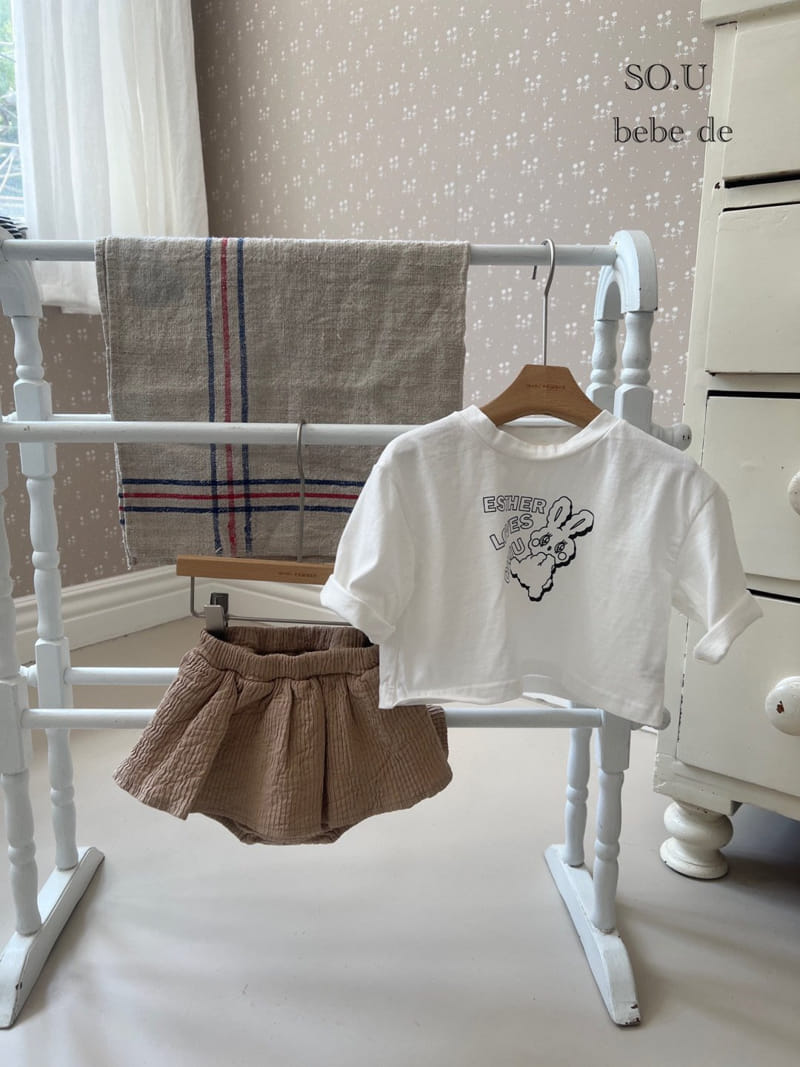 So U - Korean Baby Fashion - #babyoutfit - Rabbit Tee - 3